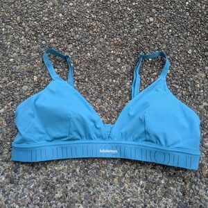 Lululemon Blue Marlin License to Train Bra A/B Cup. Size 12